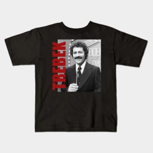 Alex Trebek - Retro Aesthetic Fan Art Kids T-Shirt